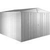 Casetta da giardino Biohort Europa sp 0,5 mm 209x316x300 cm argento 2 batt.