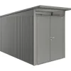 Casetta da giardino Biohort AvantGarde sp 0,5 mm 180x380x222 cm quarzo 2 batt.