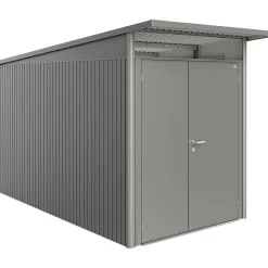 Casetta da giardino Biohort AvantGarde sp 0,5 mm 180x380x222 cm quarzo 2 batt.