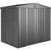 Casetta da giardino Biohort Europa sp 0,5 mm 203x244x156 cm grigio 2 batt.