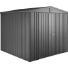 Casetta da giardino Biohort Europa sp 0,5 mm 203x244x228 cm grigio 2 batt.