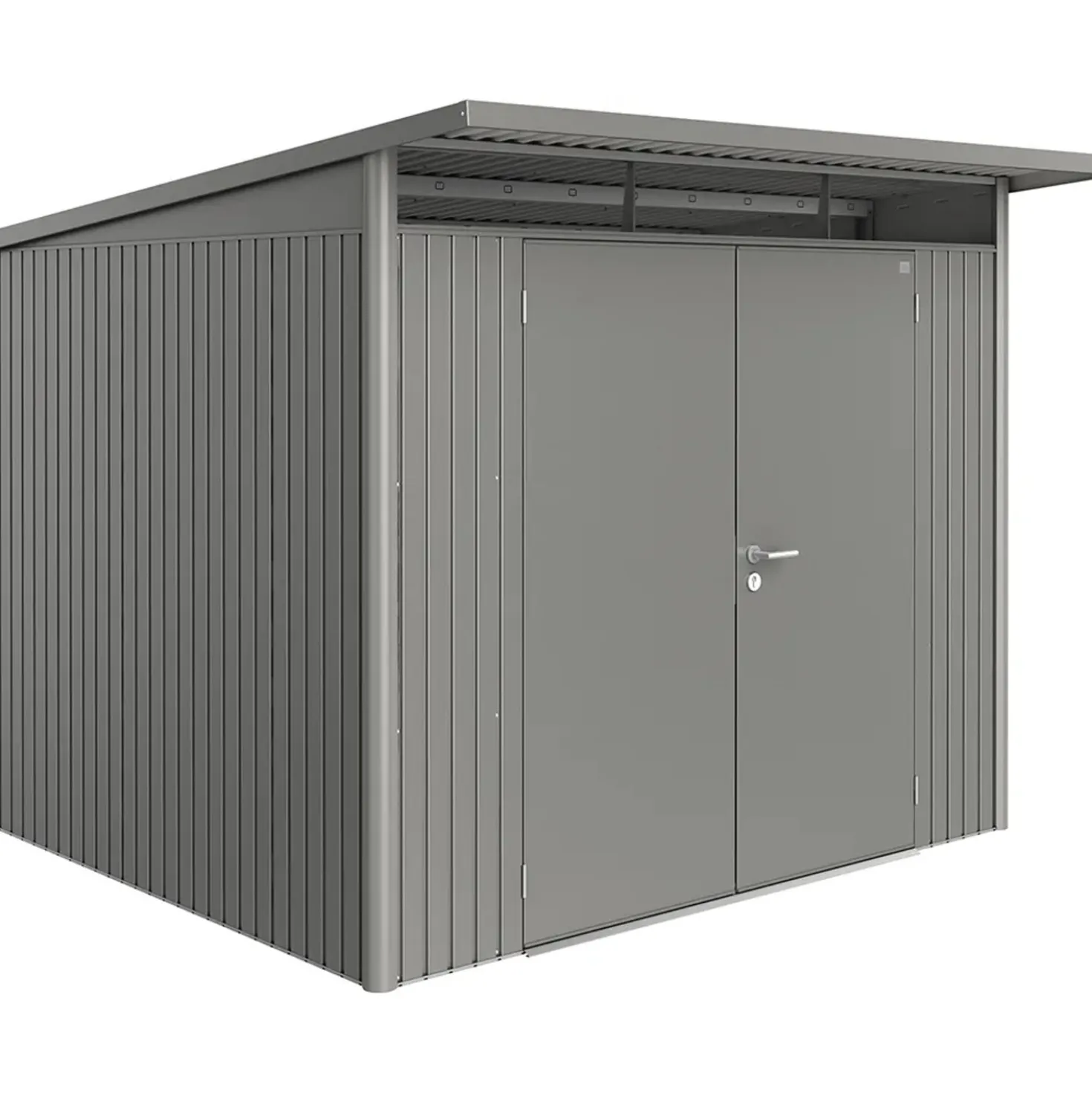 Casetta da giardino Biohort AvantGarde sp 0,5 mm 260x260x218 cm quarzo 2 batt.