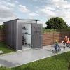 Casetta da giardino Biohort AvantGarde sp 0,5 mm 180x300x218 cm grigio standard