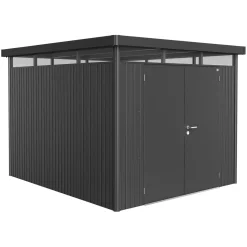 Casetta da giardino Biohort HighLine sp 0,5 mm 275x315x222 cm grigio 2 batt.