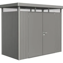 Casetta da giardino Biohort HighLine sp 0,5 mm 222x275x15 cm quarzo 2 batt.