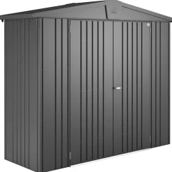 Casetta da giardino Biohort Europa sp 0,5 mm 203x244x84 cm grigio 2 batt.