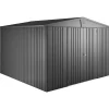 Casetta da giardino Biohort Europa sp 0,5 mm 209x316x300 cm grigio 2 batt.