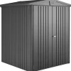 Casetta da giardino Biohort Europa sp 0,5 mm 196x172x156 cm grigio 2 batt.