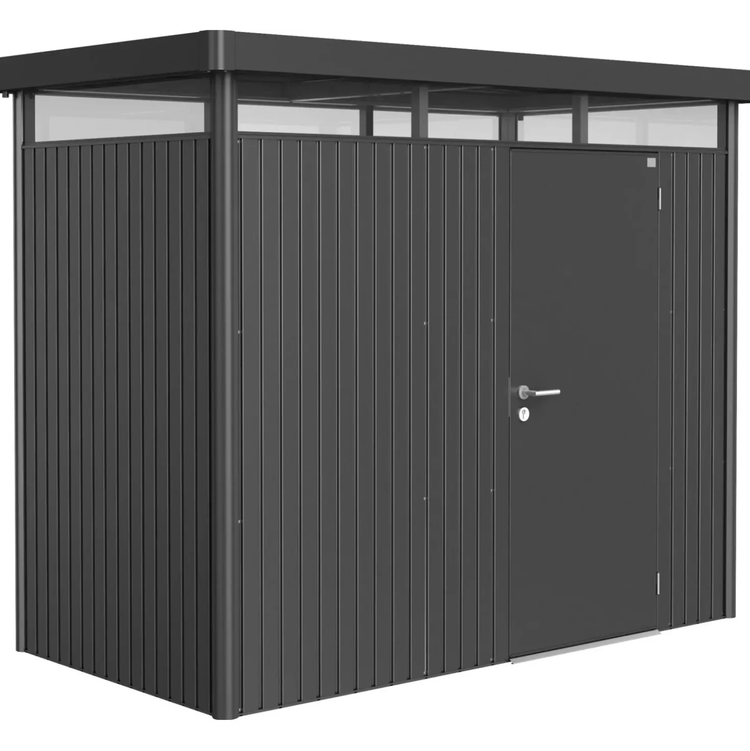 Casetta da giardino Biohort HighLine sp 0,5 mm 222x275x155 cm grigio standard