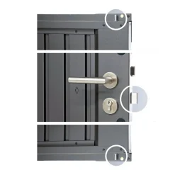 Casetta da giardino Biohort HighLine sp 0,5 mm 222x275x195 cm grigio 2 batt.