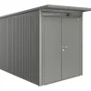Casetta da giardino Biohort AvantGarde sp 0,5 mm 180x300x218 cm quarzo 2 batt.