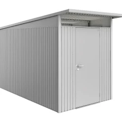 Casetta da giardino Biohort AvantGarde sp 0,5 mm 180x380x222 cm argento standard
