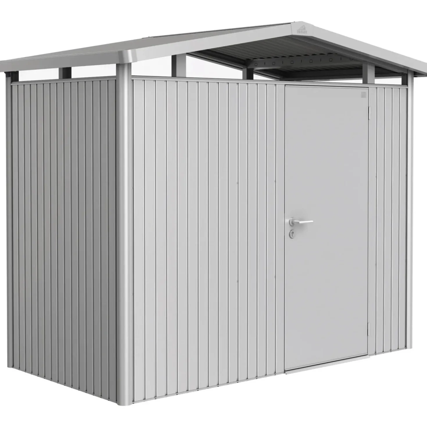 Casetta da giardino Biohort Panorama sp 0,5 mm 227x158x273 cm argento standard
