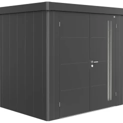 Casetta da giardino Biohort Neo sp 5 mm 236x180x222 cm argento 2 batt.