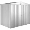 Casetta da giardino Biohort Europa sp 0,5 mm 203x244x156 cm argento 2 batt.