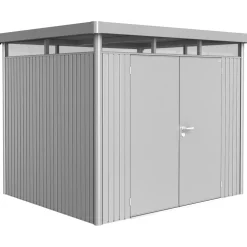 Casetta da giardino Biohort HighLine sp 0,5 mm 222x275x235 cm argento 2 batt.
