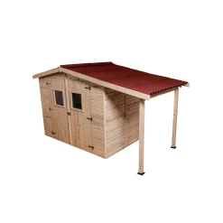 Casetta da giardino in legno sp 16 mm H210xL370xP187 cm