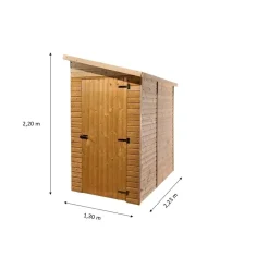 Casetta da giardino in legno sp 16 mm H220xL130xP223 cm