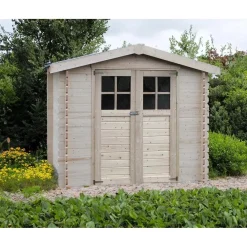 Casetta da giardino in legno Blockhaus Corinto sp 19 mm H203xL230xP213 cm