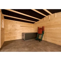 Casetta da giardino in legno sp 28 mm H207xL416xP504 cm