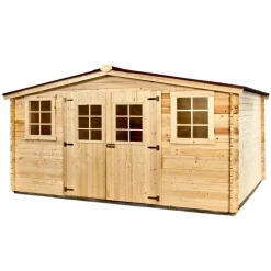 Casetta da giardino in legno sp 28 mm H207xL416xP504 cm