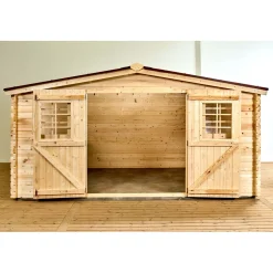 Casetta da giardino in legno sp 28 mm H207xL416xP504 cm