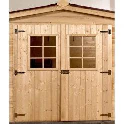 Casetta da giardino in legno sp 28 mm H207xL416xP504 cm
