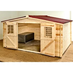 Casetta da giardino in legno sp 28 mm H207xL416xP504 cm