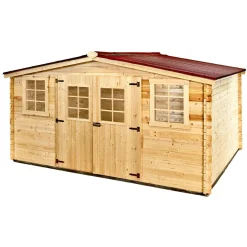 Casetta da giardino in legno sp 28 mm H207xL416xP504 cm