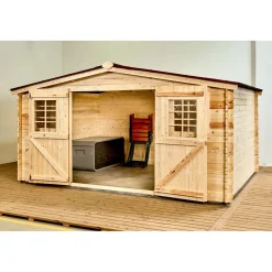 Casetta da giardino in legno sp 28 mm H207xL416xP404 cm