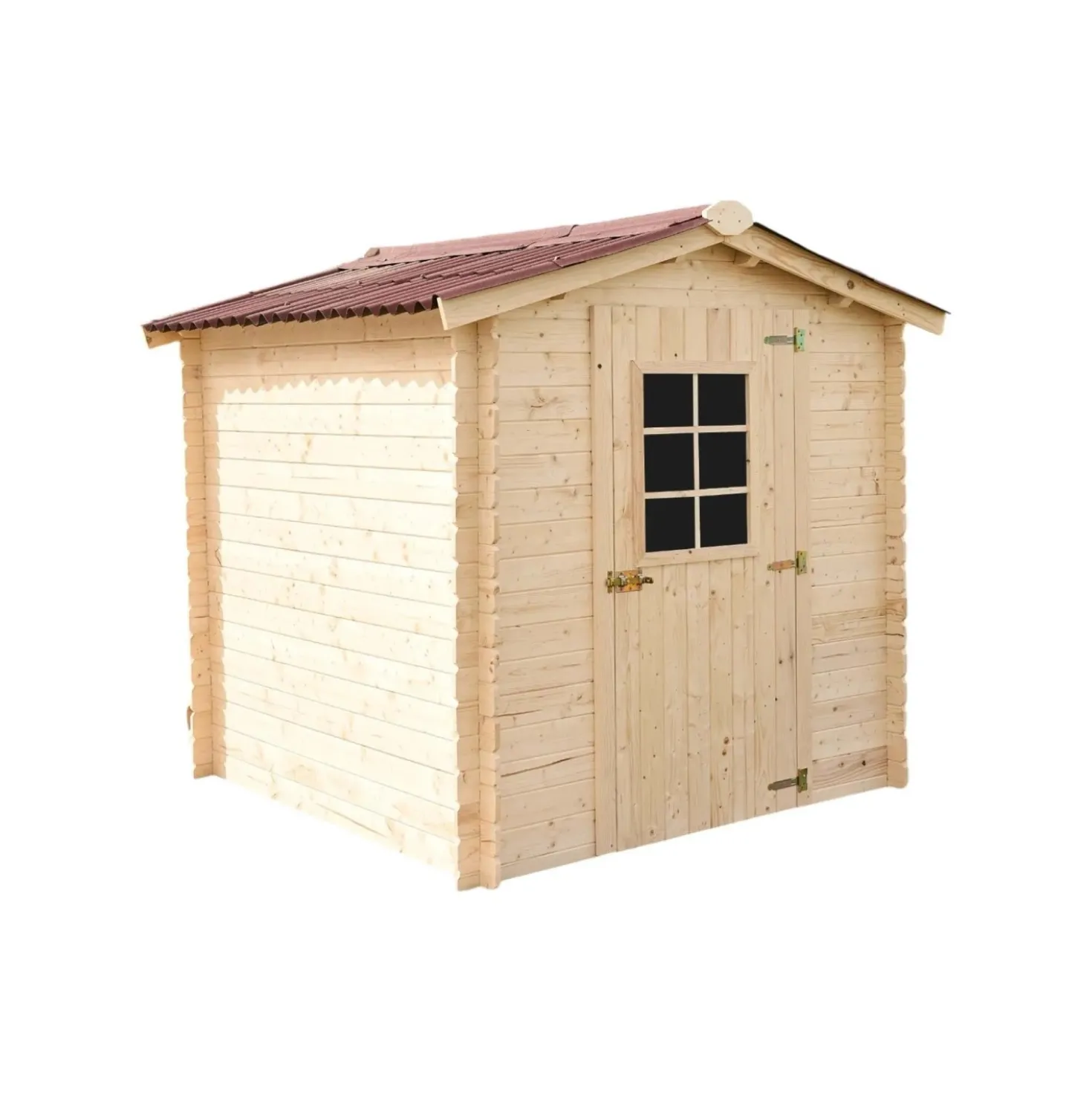 Casetta da giardino in legno con pavimento sp 20 mm H197xL199xP205 cm