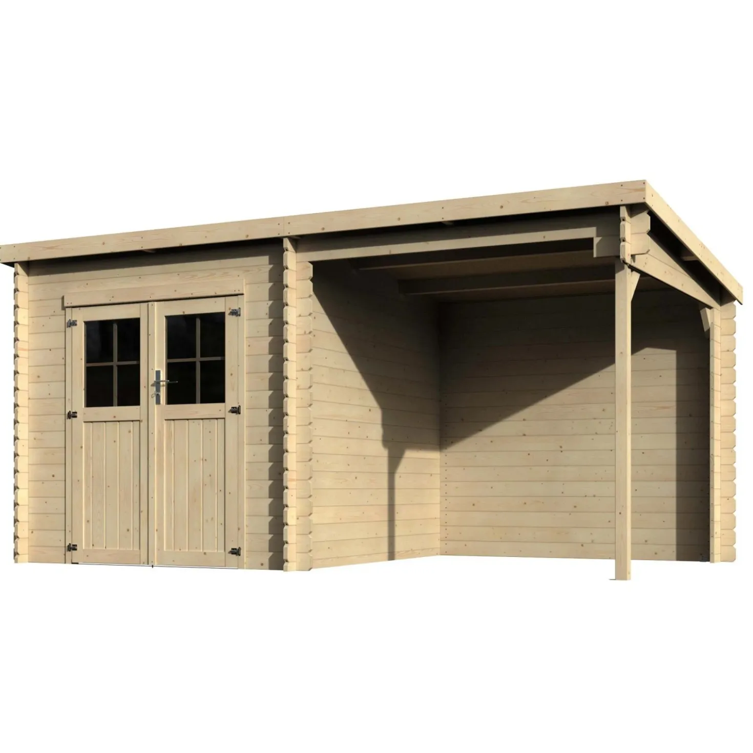 Casetta da giardino in Legno Noa sp 28 mm H213xL447xP234 cm