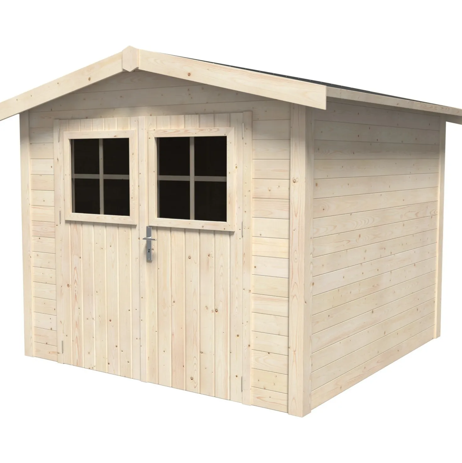 Casetta da giardino in legno Blockhaus Mykonos sp 19 mm H212xL263xP250 cm