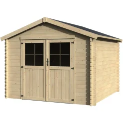 Casetta da giardino in legno Blockhaus Atene sp 34 mm H239xL317xP313 cm