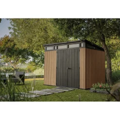 Casetta da giardino in plastica Keter Pent sp. 20 mm marrone chiaro 6 m²