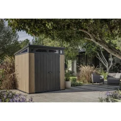 Casetta da giardino in plastica Keter Pent sp. 20 mm marrone chiaro 4,7 m²