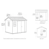 Casetta da giardino in plastica Keter Apex sp.20 mm marrone scuro 5,2 m²