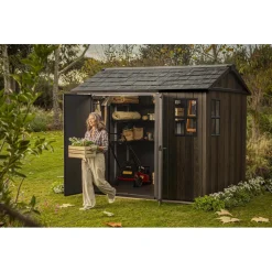 Casetta da giardino in plastica Keter Apex sp.20 mm marrone scuro 5,2 m²