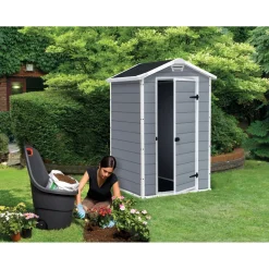 Casetta da giardino in plastica Keter Manor 4x3 dim 128x94x196 cm