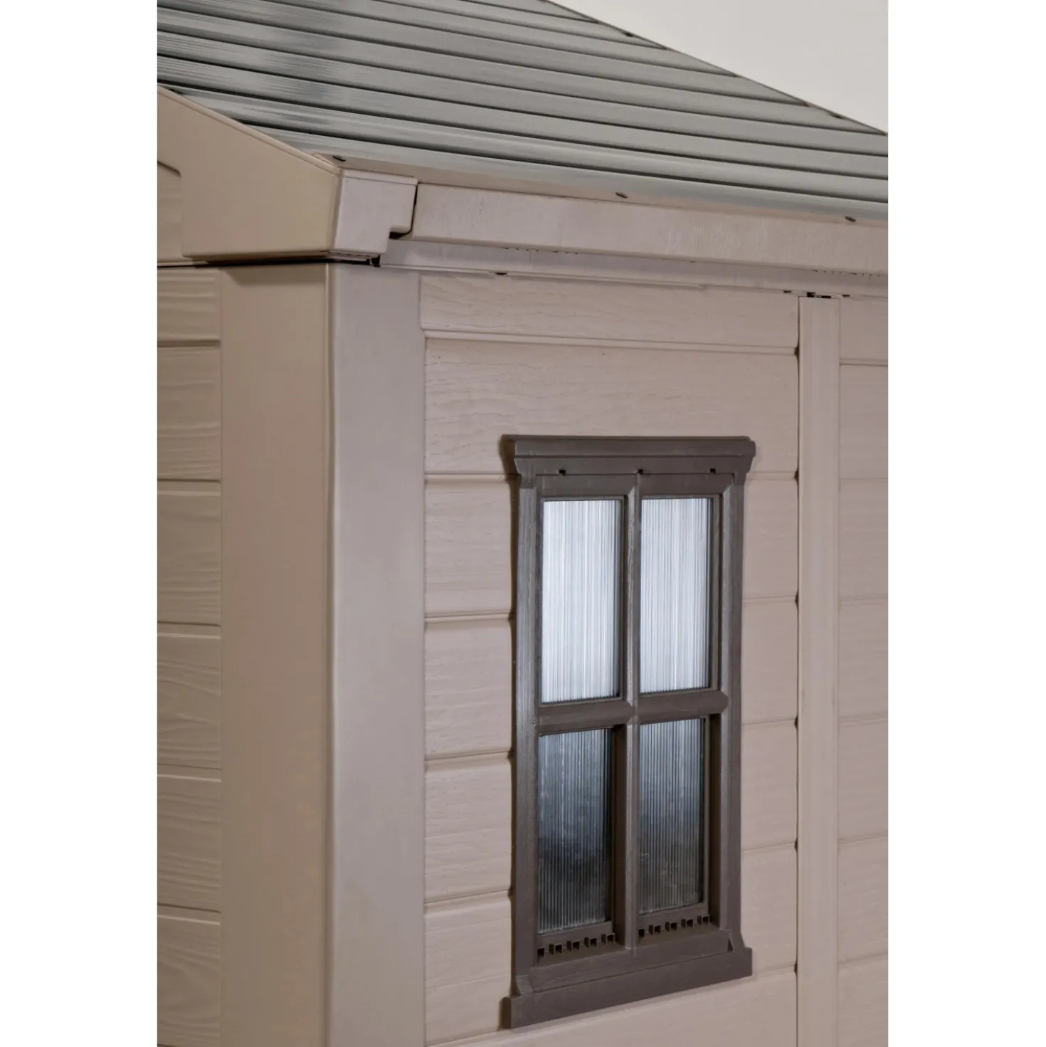 Casetta da giardino in plastica Keter Factor sp 1,6 mm marrone 3,39 mq
