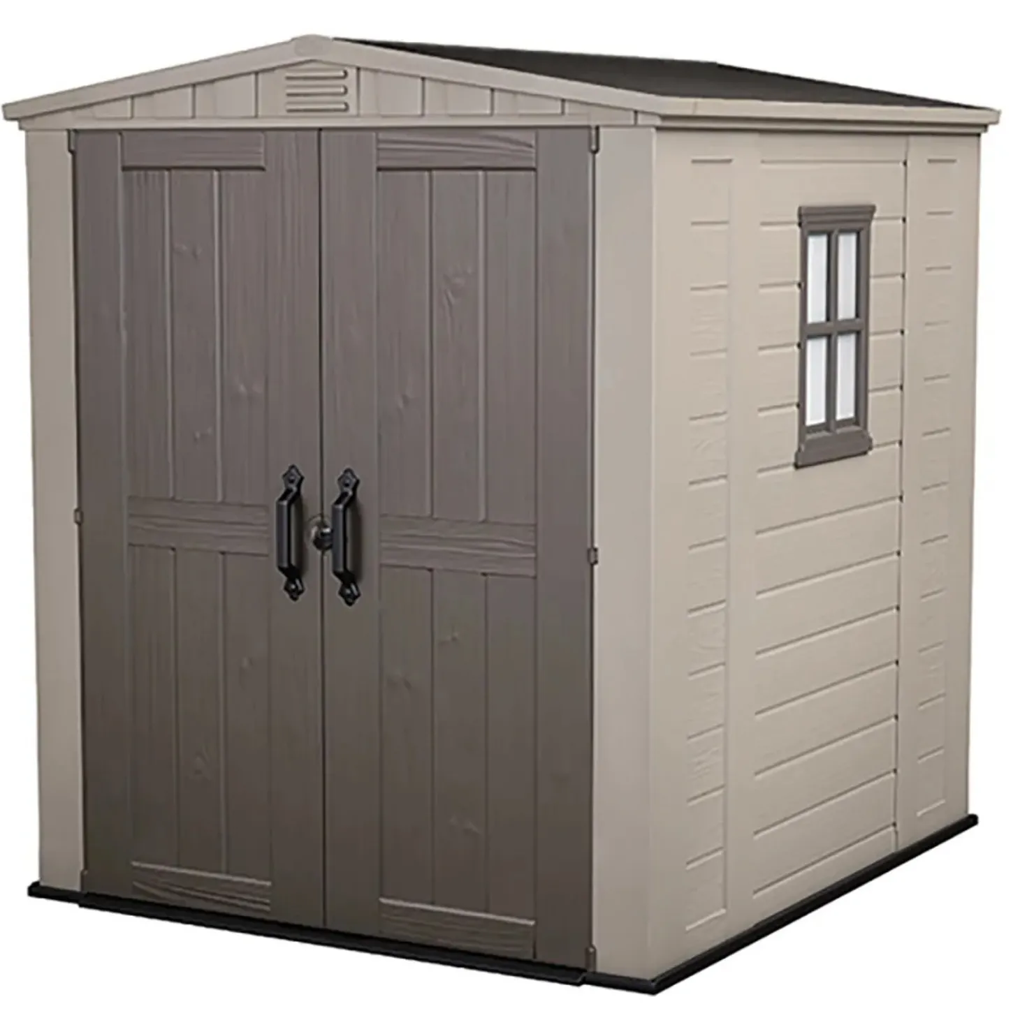 Casetta da giardino in plastica Keter Factor sp 1,6 mm marrone 3,39 mq