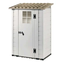 Casetta da giardino in PVC Garofalo Tuscany Evo sp. 20 mm beige 1,3 m²