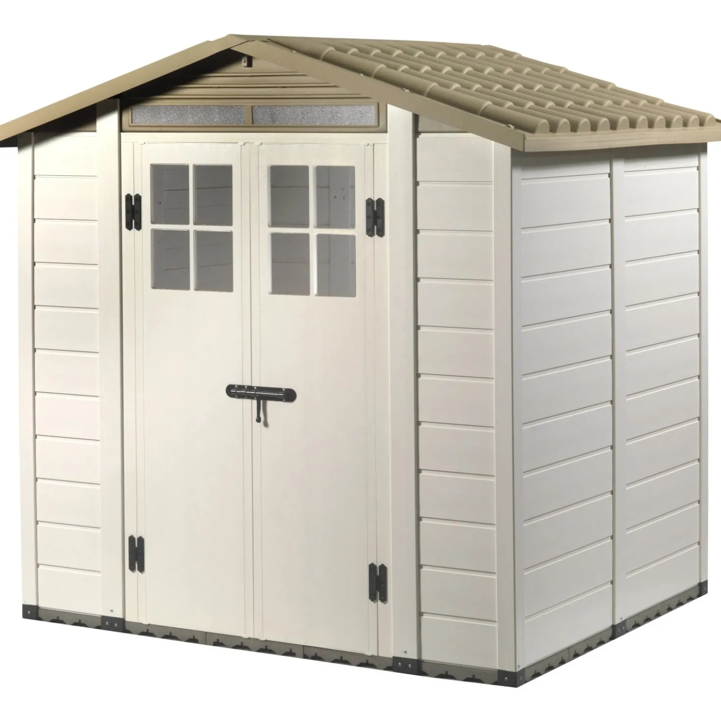 Casetta da giardino in PVC Tuscany Evo sp. 20 mm beige 3,98 m²