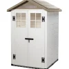 Casetta da giardino in PVC Tuscany Evo sp. 20 mm beige 1,97 m²