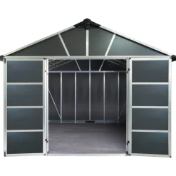 Casetta da giardino in PVC Palram Canopia Yukon sp. 10 mm grigio 9 m²