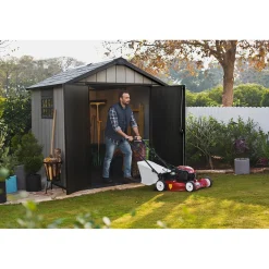 Casetta da giardino in resina Keter Oakland sp. 20 mm grigio 4,5 m²