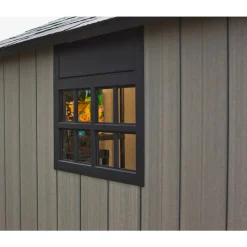 Casetta da giardino in resina Keter Oakland sp. 20 mm grigio 4,5 m²
