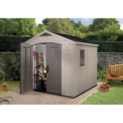 Casetta da giardino in resina Keter Factor sp. 16 mm beige 4,67 m²