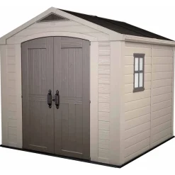 Casetta da giardino in resina Keter Factor sp. 16 mm beige 4,67 m²