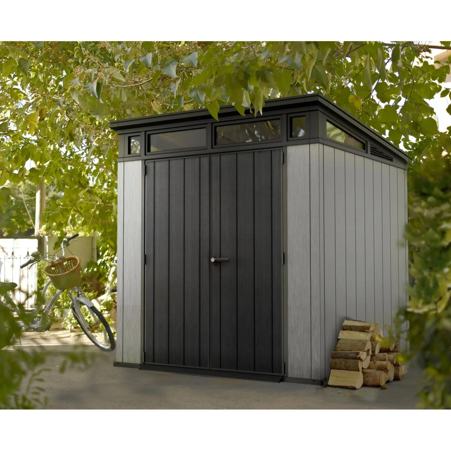 Casetta da giardino in resina Keter Artisan 77 sp. 2,0 mm grigio 4,67 m²
